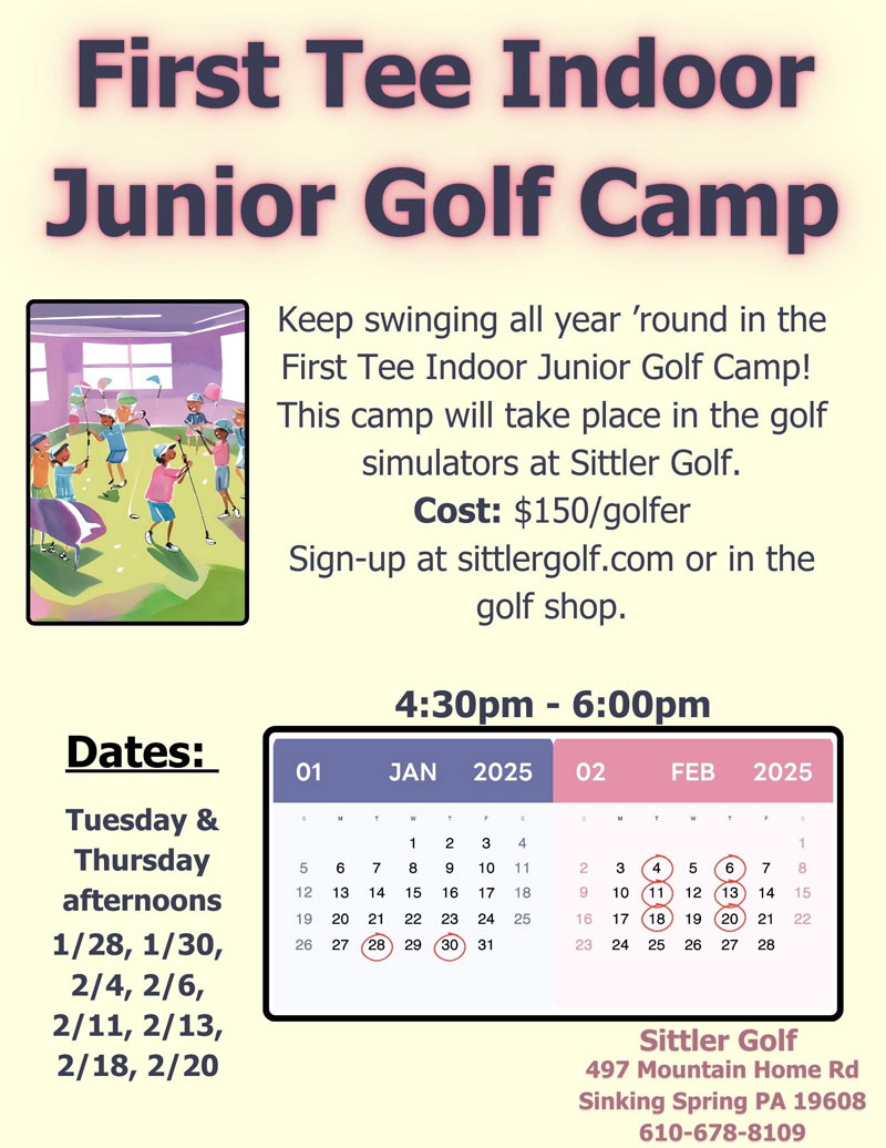 First Tee junior Golf Camp Winter 25